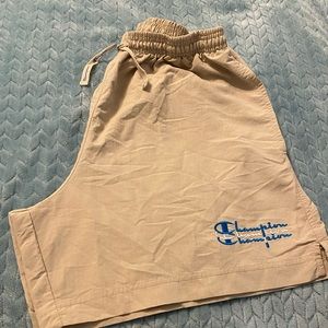 Champion tan nylon shorts